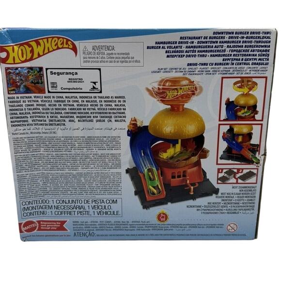 Hot Wheels City Downtown Burger Drive-Thru Playset 2023 — NIB Sealed - Picture 2 of 3